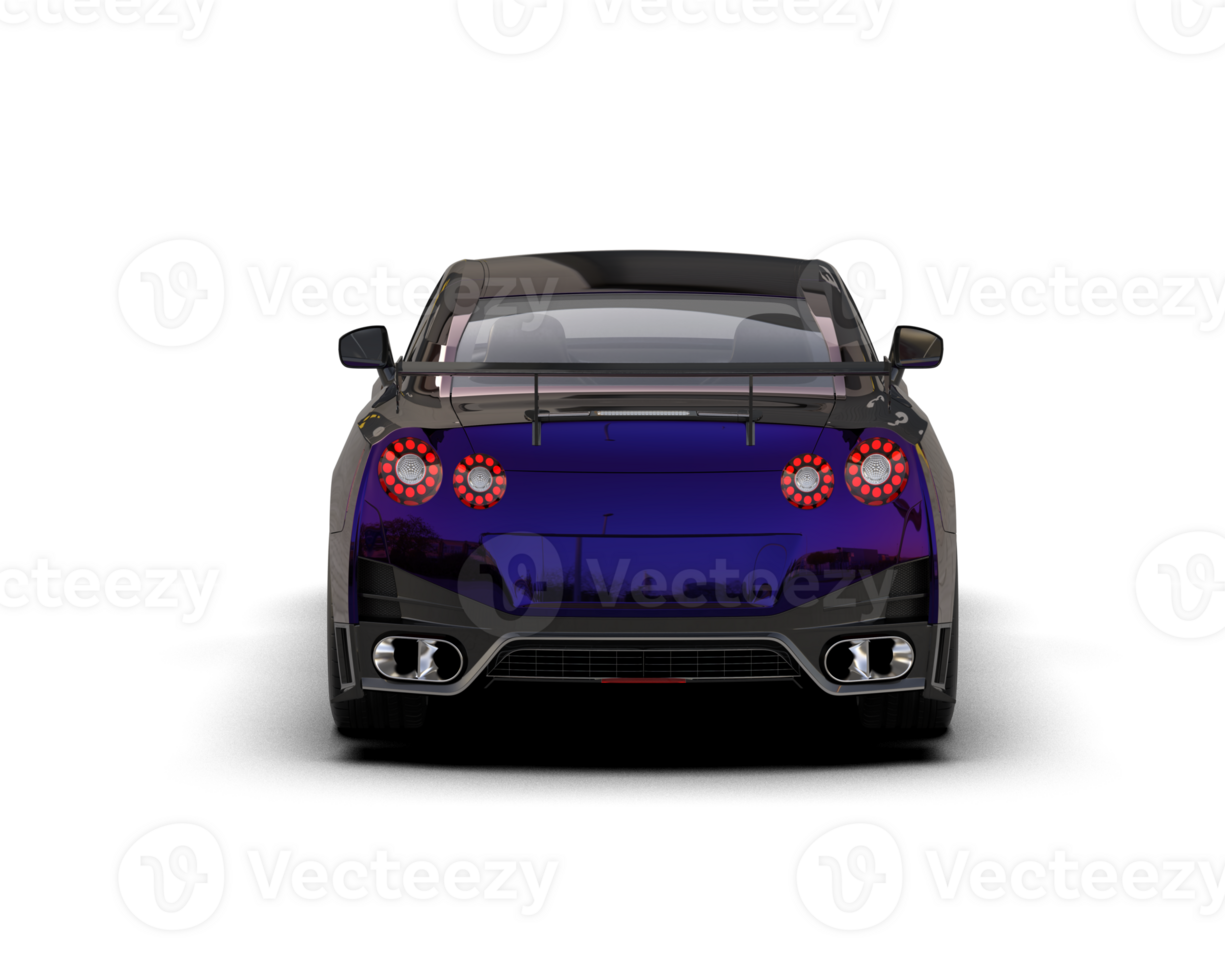 Realistic sport car isolated on background. 3d rendering - illustration png