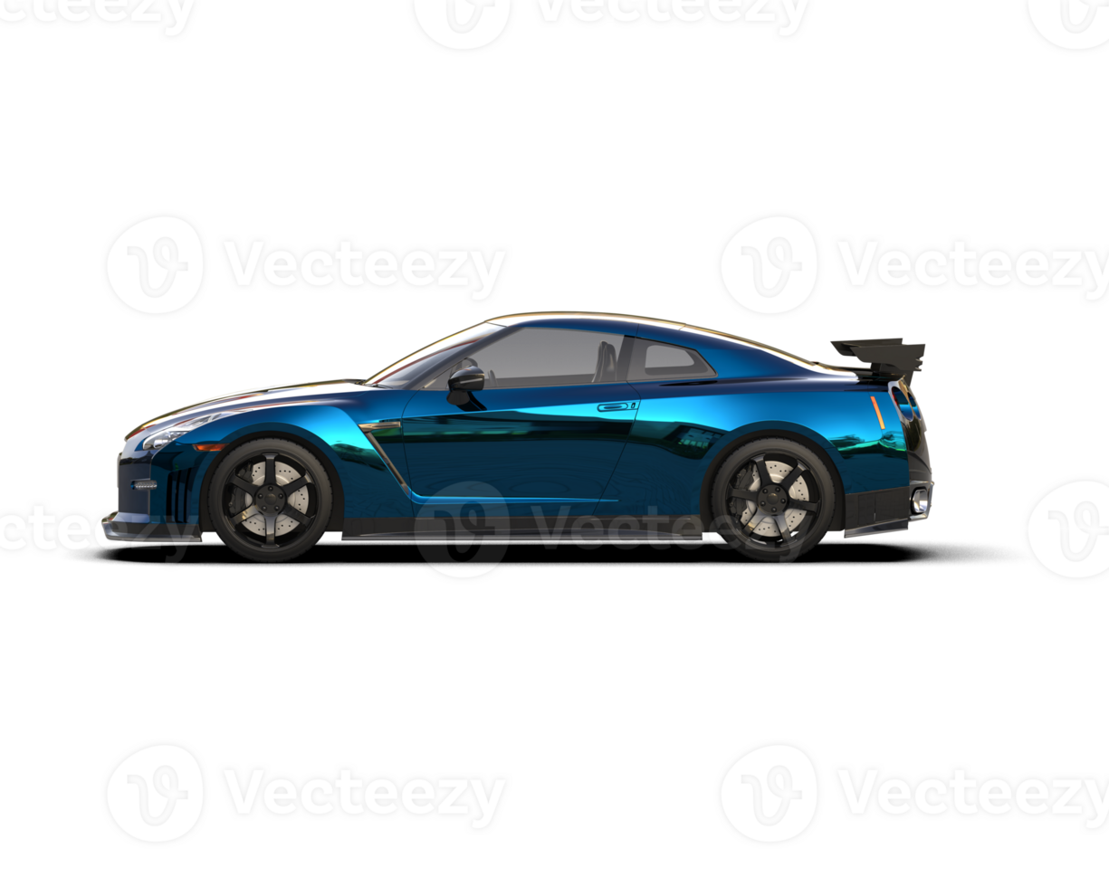 Realistic sport car isolated on background. 3d rendering - illustration png