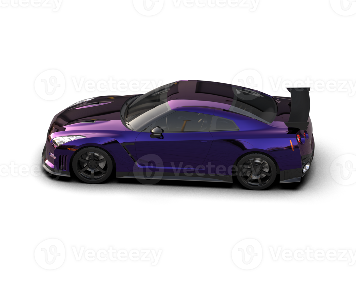 Realistic sport car isolated on background. 3d rendering - illustration png