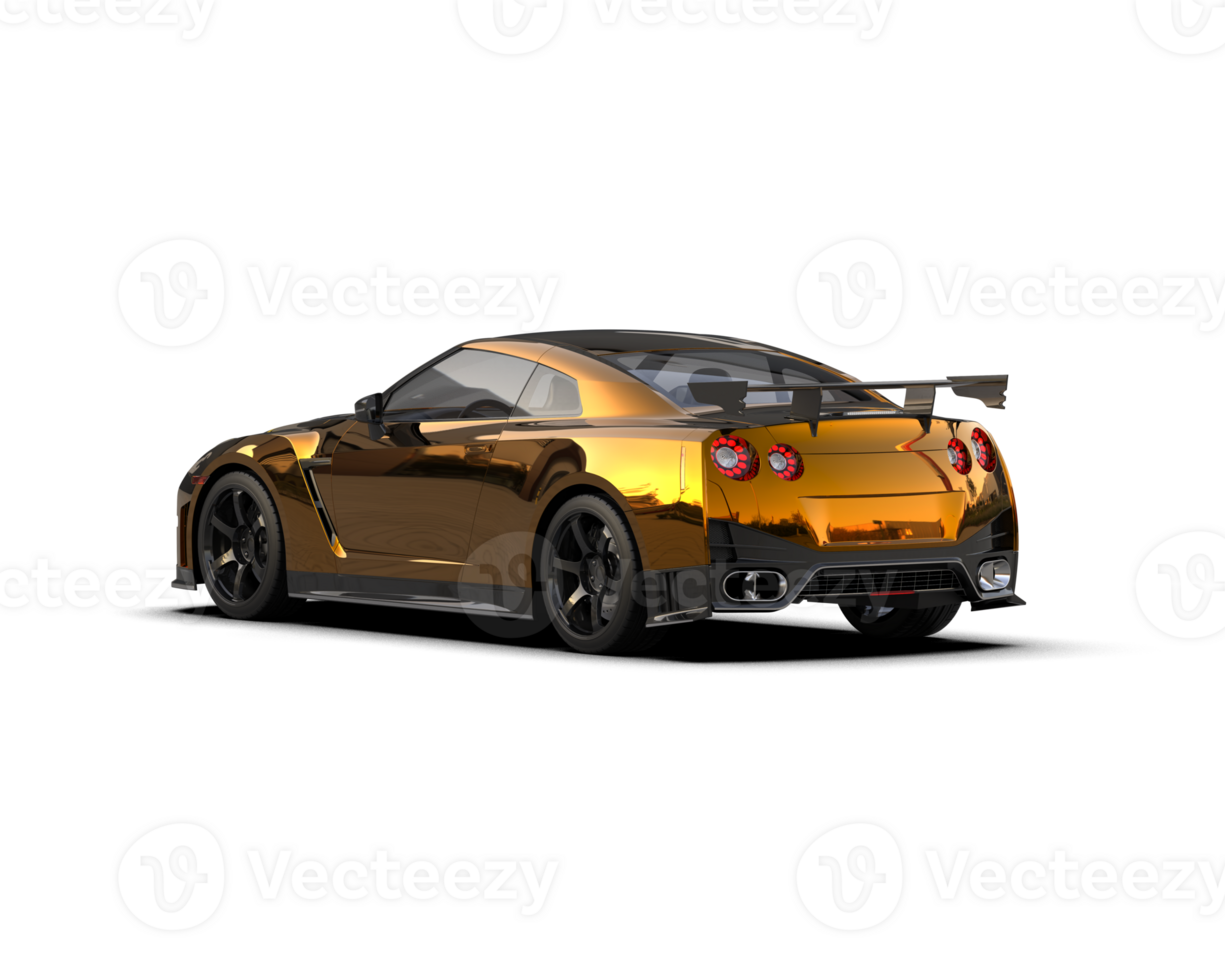 Realistic sport car isolated on background. 3d rendering - illustration png