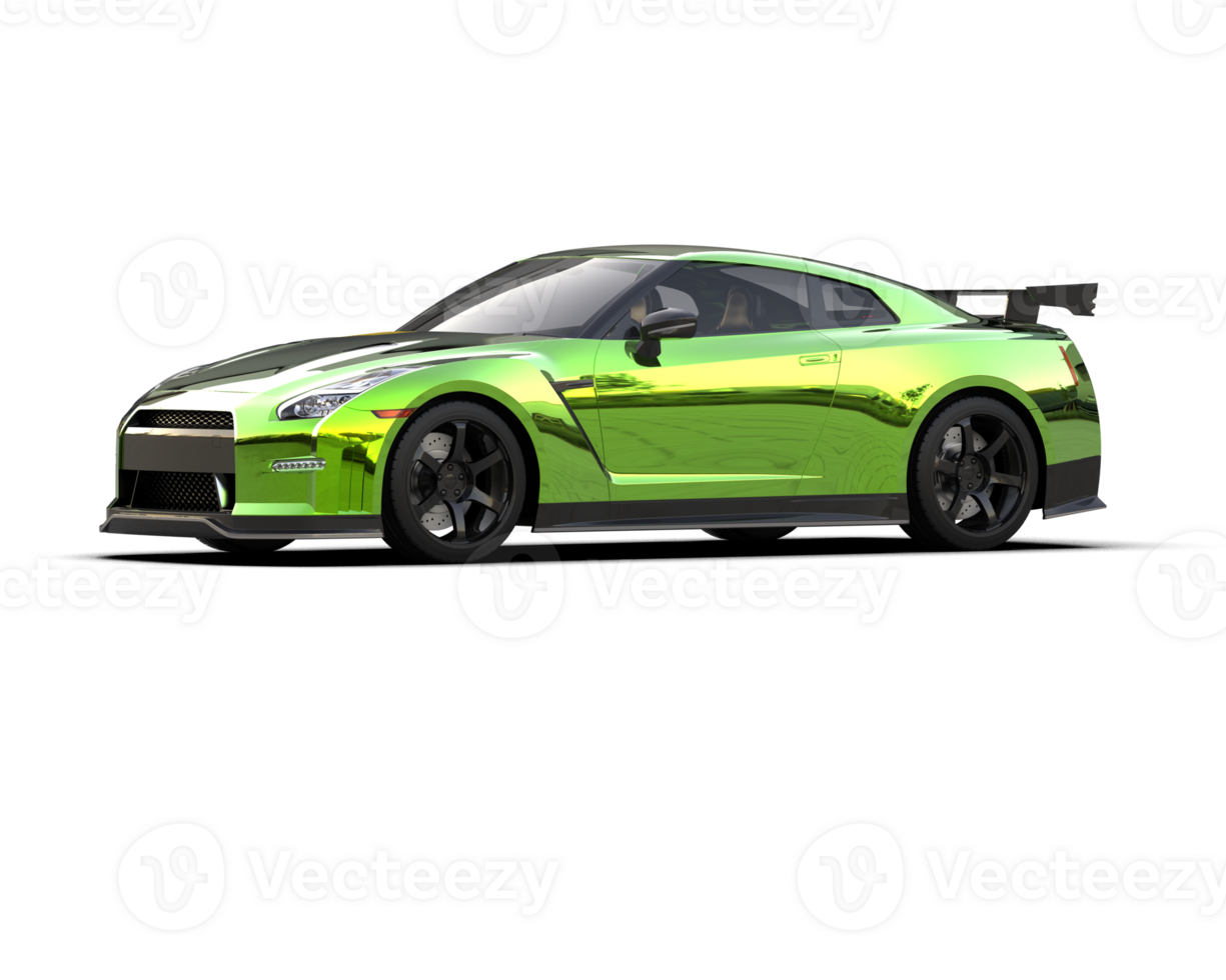 Realistic sport car isolated on background. 3d rendering - illustration png