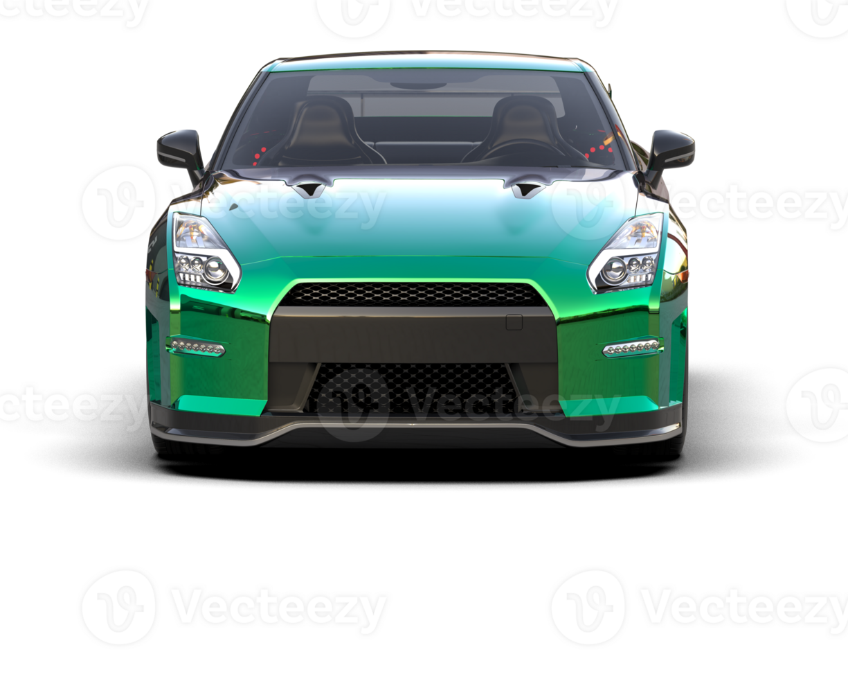 Realistic sport car isolated on background. 3d rendering - illustration png