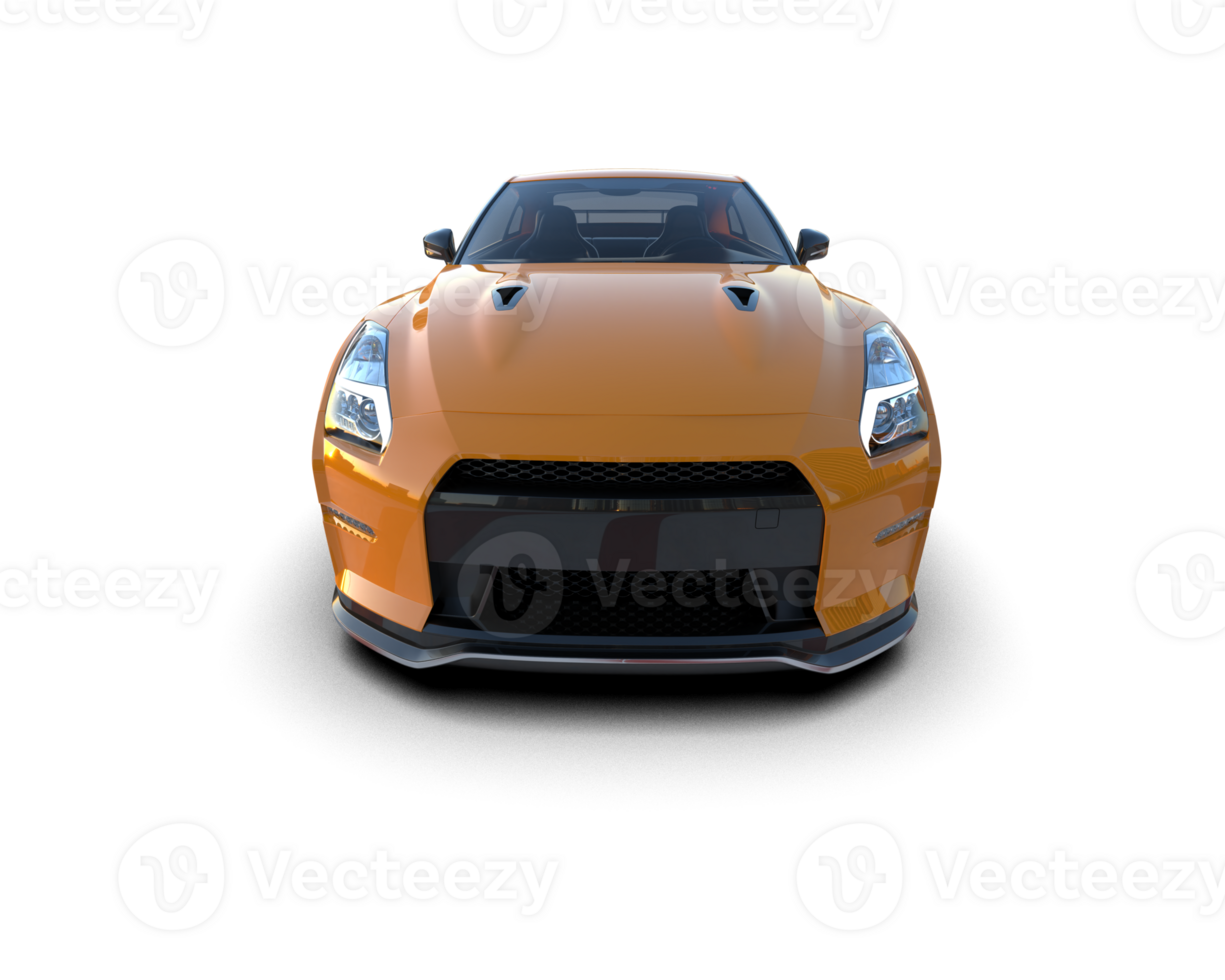Realistic sport car isolated on background. 3d rendering - illustration png