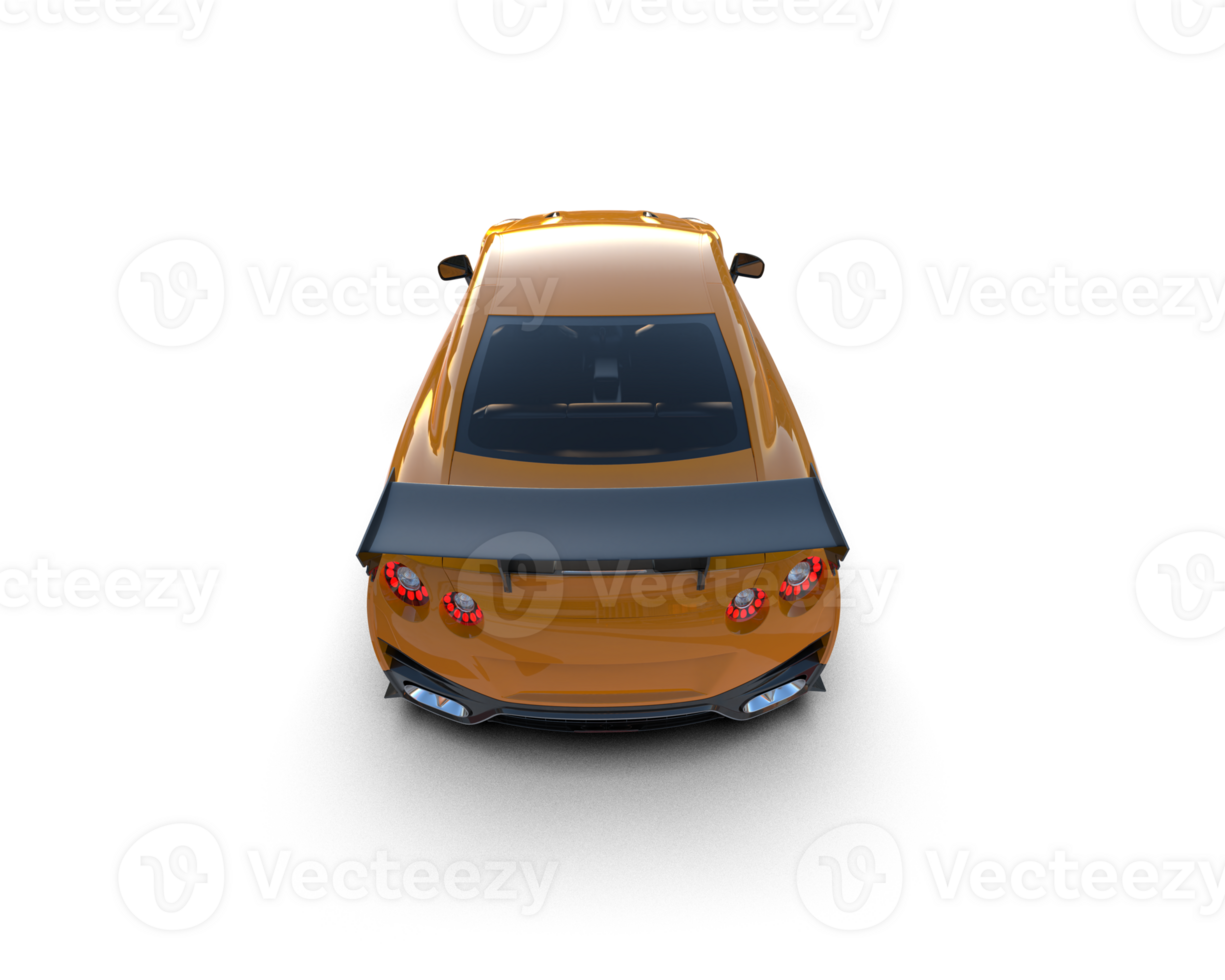 Realistic sport car isolated on background. 3d rendering - illustration png