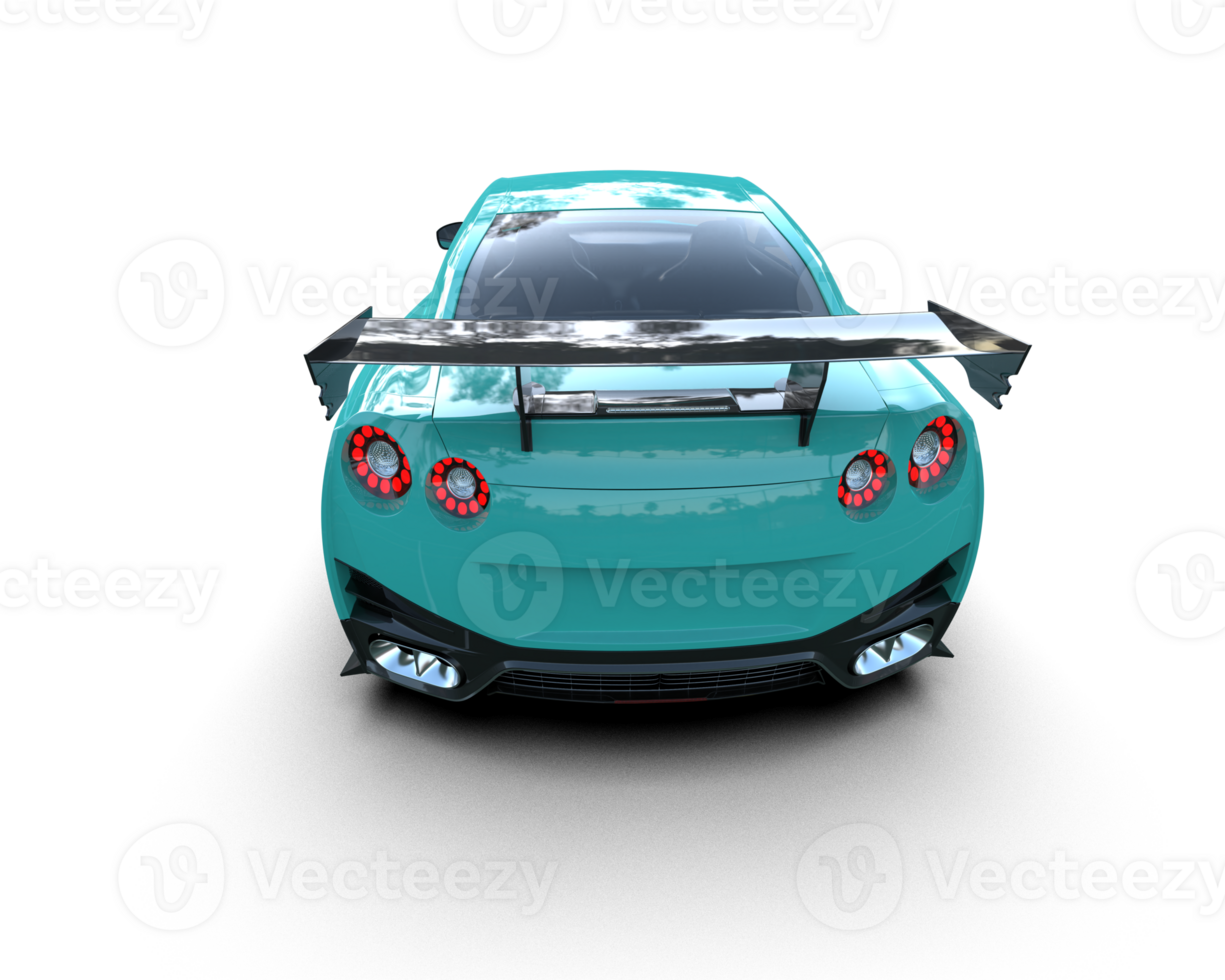 Realistic sport car isolated on background. 3d rendering - illustration png