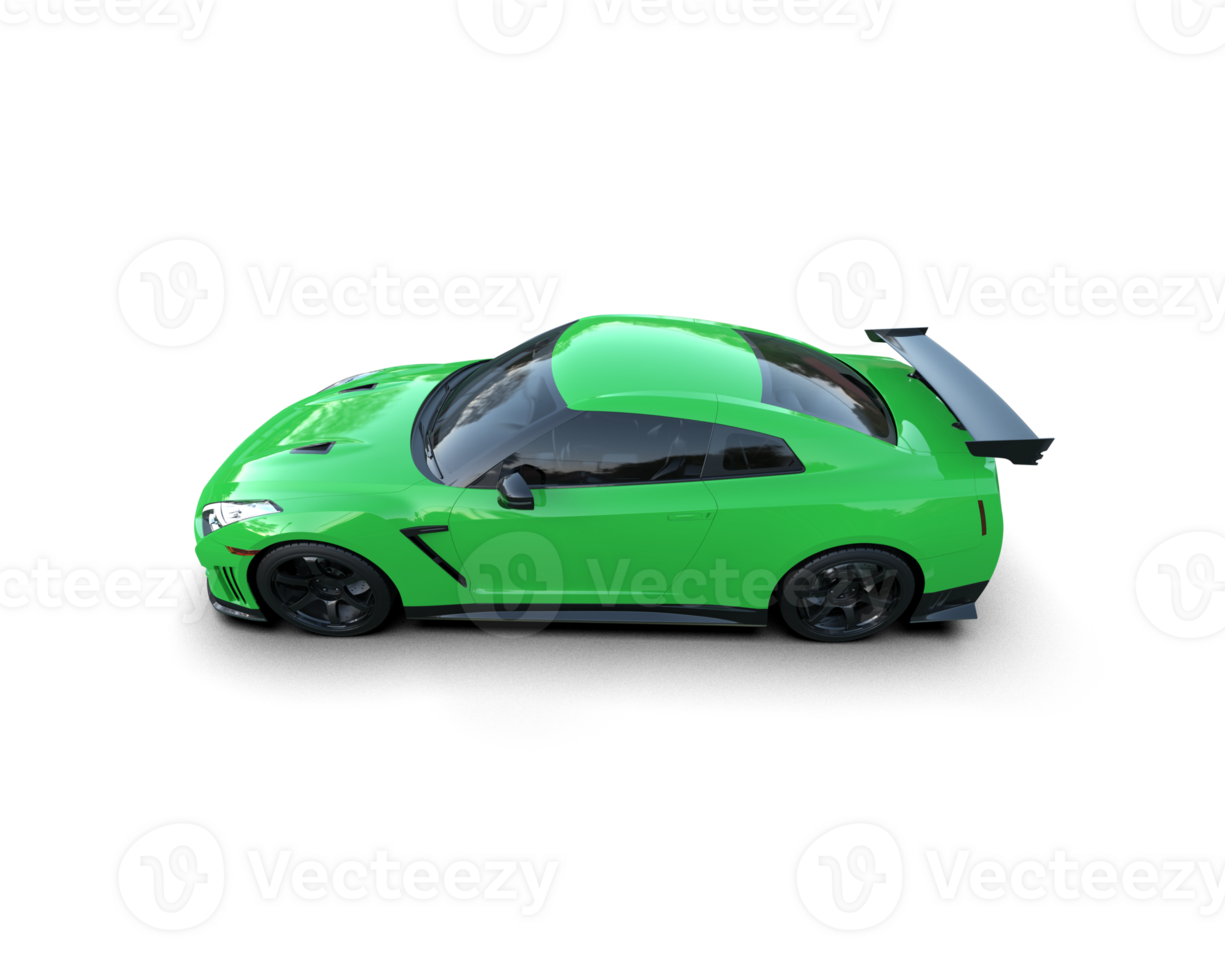 Realistic sport car isolated on background. 3d rendering - illustration png