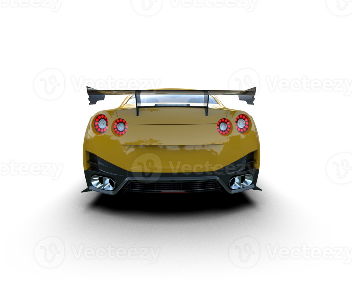 Realistic sport car isolated on background. 3d rendering - illustration png