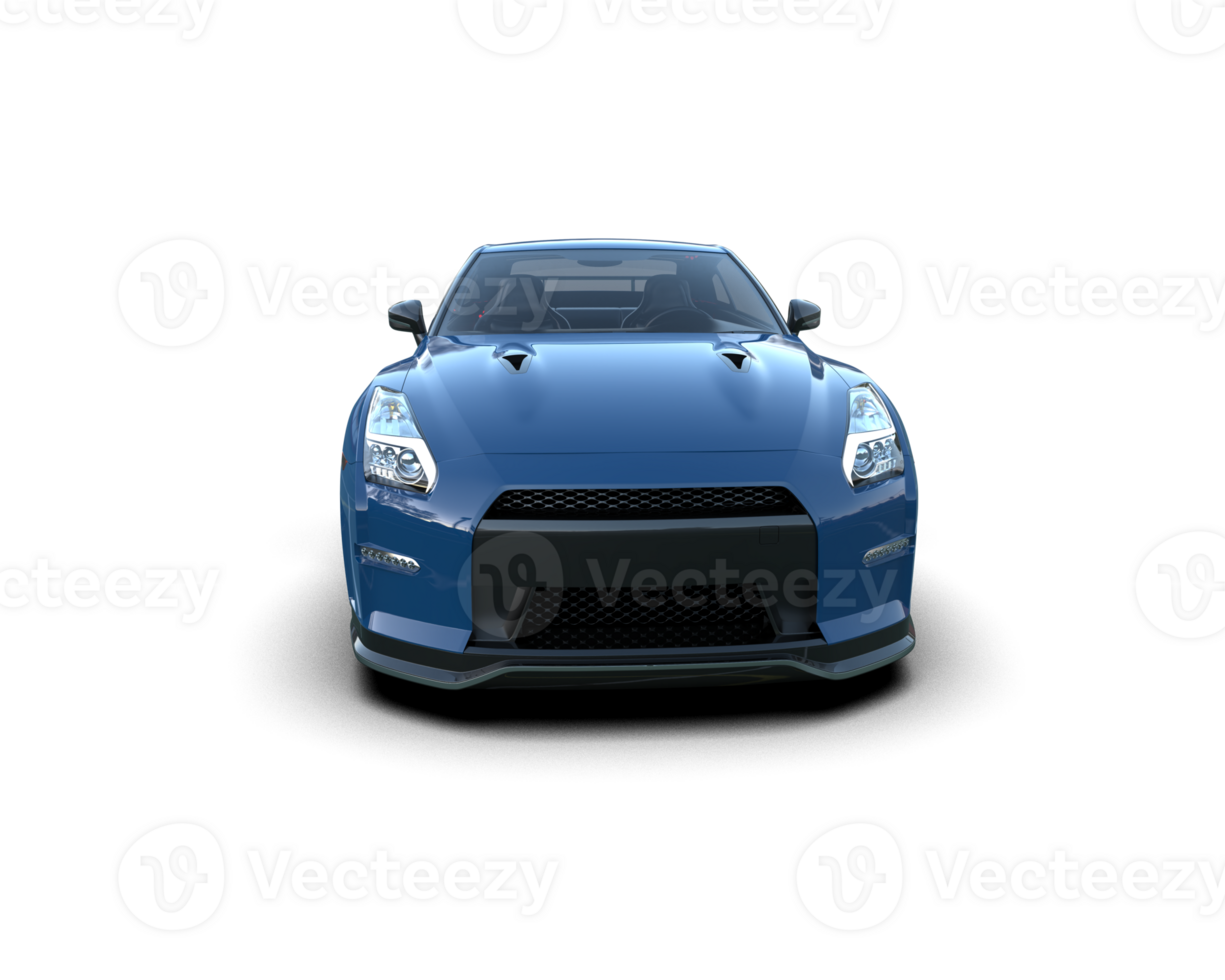 Realistic sport car isolated on background. 3d rendering - illustration png