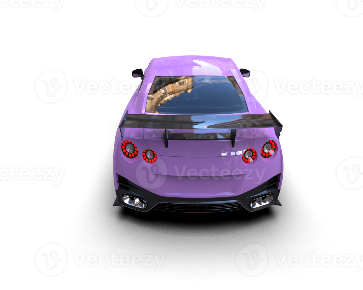 Realistic sport car isolated on background. 3d rendering - illustration png