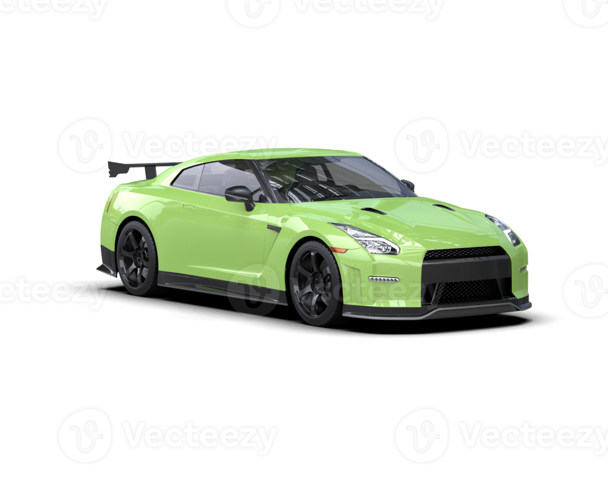 Realistic sport car isolated on background. 3d rendering - illustration png