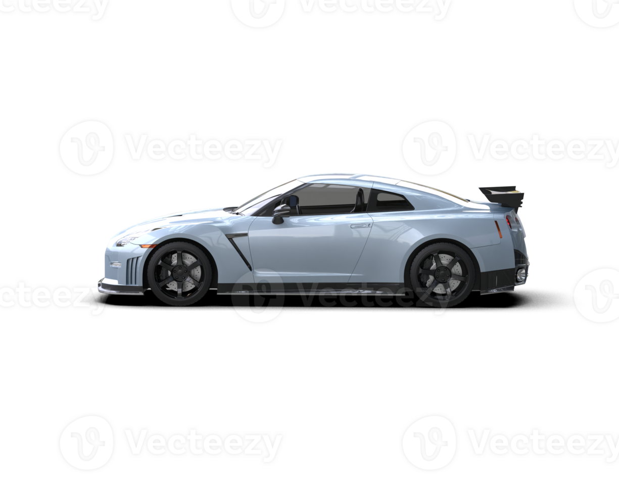 Realistic sport car isolated on background. 3d rendering - illustration png