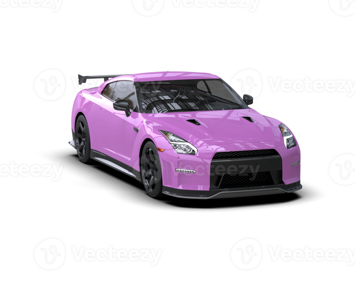 Realistic sport car isolated on background. 3d rendering - illustration png