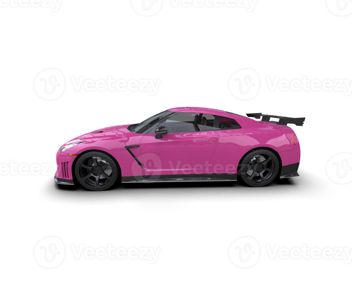 Realistic sport car isolated on background. 3d rendering - illustration png