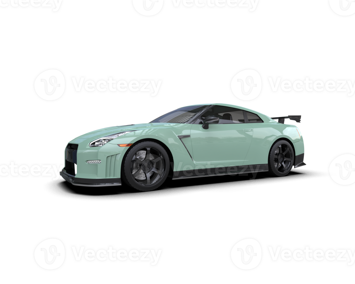 Realistic sport car isolated on background. 3d rendering - illustration png