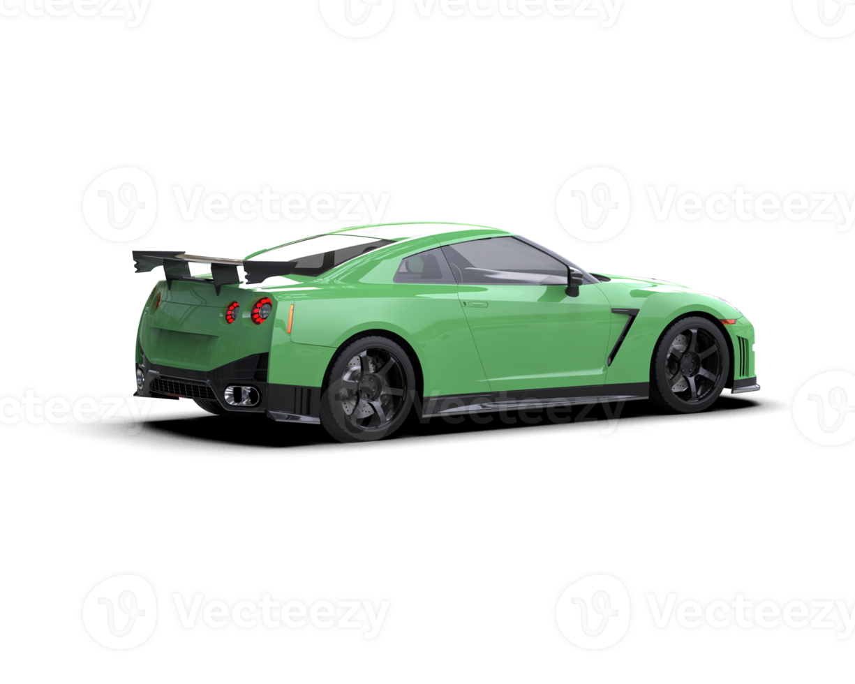 Realistic sport car isolated on background. 3d rendering - illustration png