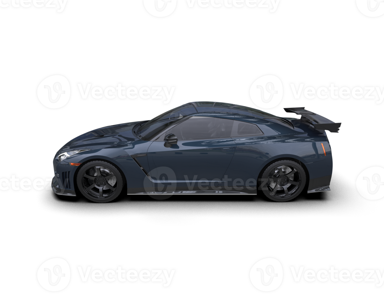 Realistic sport car isolated on background. 3d rendering - illustration png