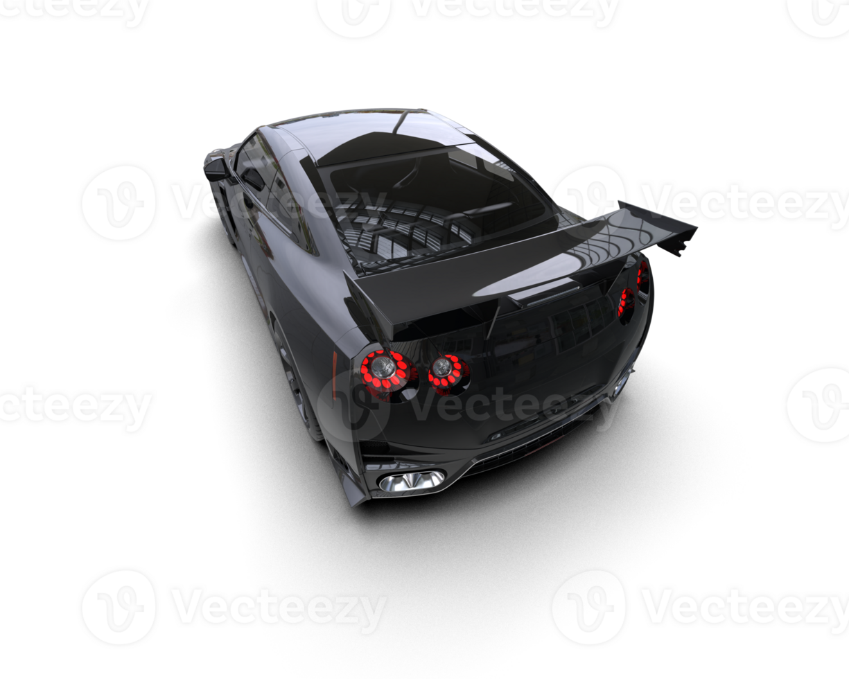 Realistic sport car isolated on background. 3d rendering - illustration png
