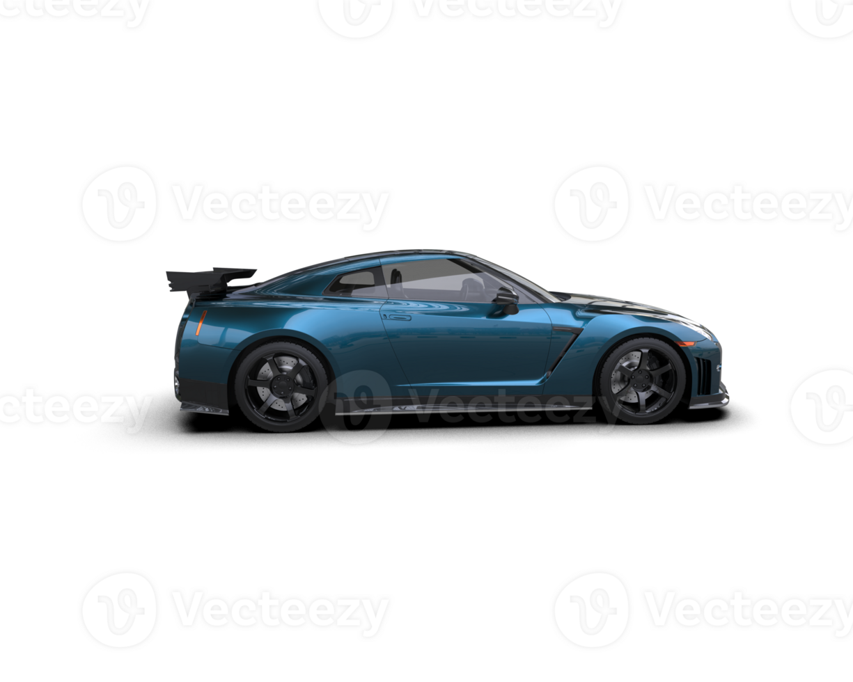 Realistic sport car isolated on background. 3d rendering - illustration png