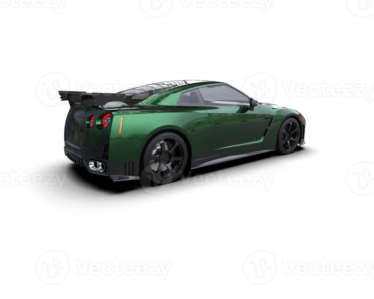Realistic sport car isolated on background. 3d rendering - illustration png