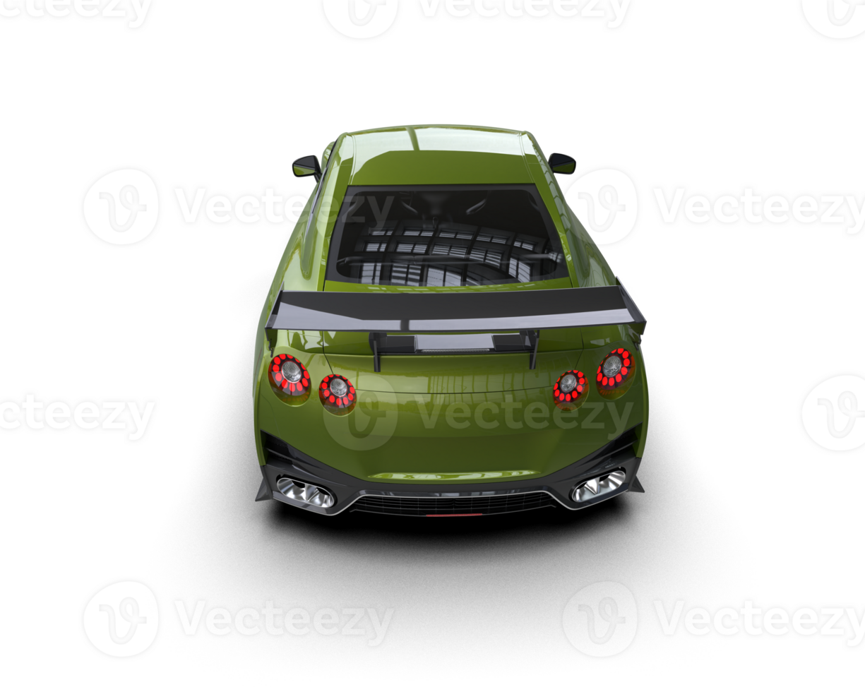 Realistic sport car isolated on background. 3d rendering - illustration png