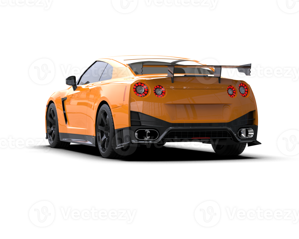 Realistic sport car isolated on background. 3d rendering - illustration png