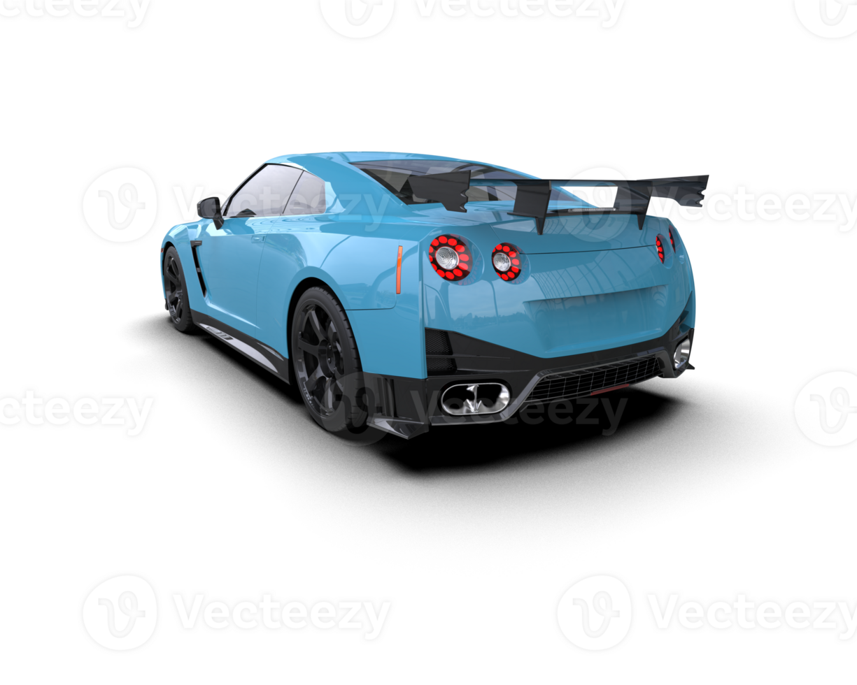 Realistic sport car isolated on background. 3d rendering - illustration png