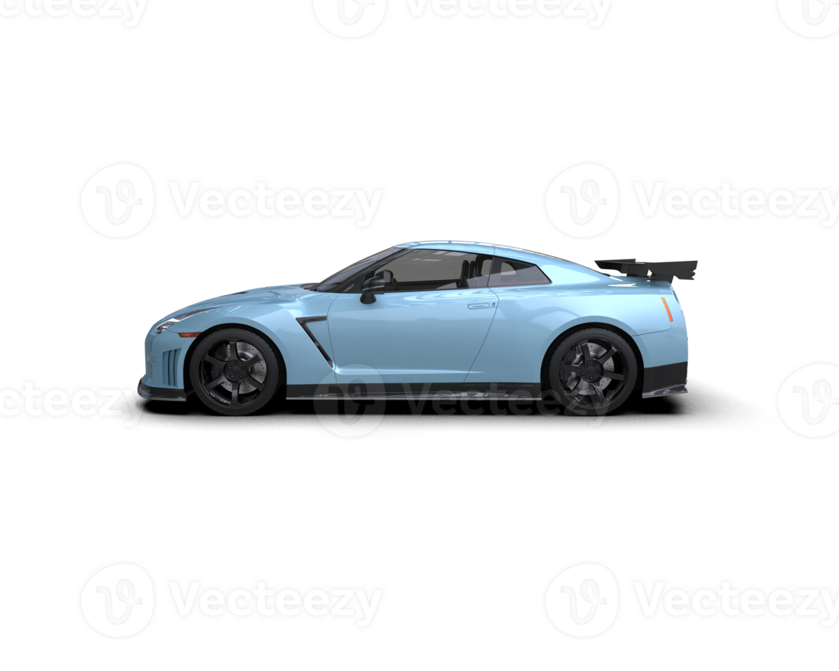 Realistic sport car isolated on background. 3d rendering - illustration png