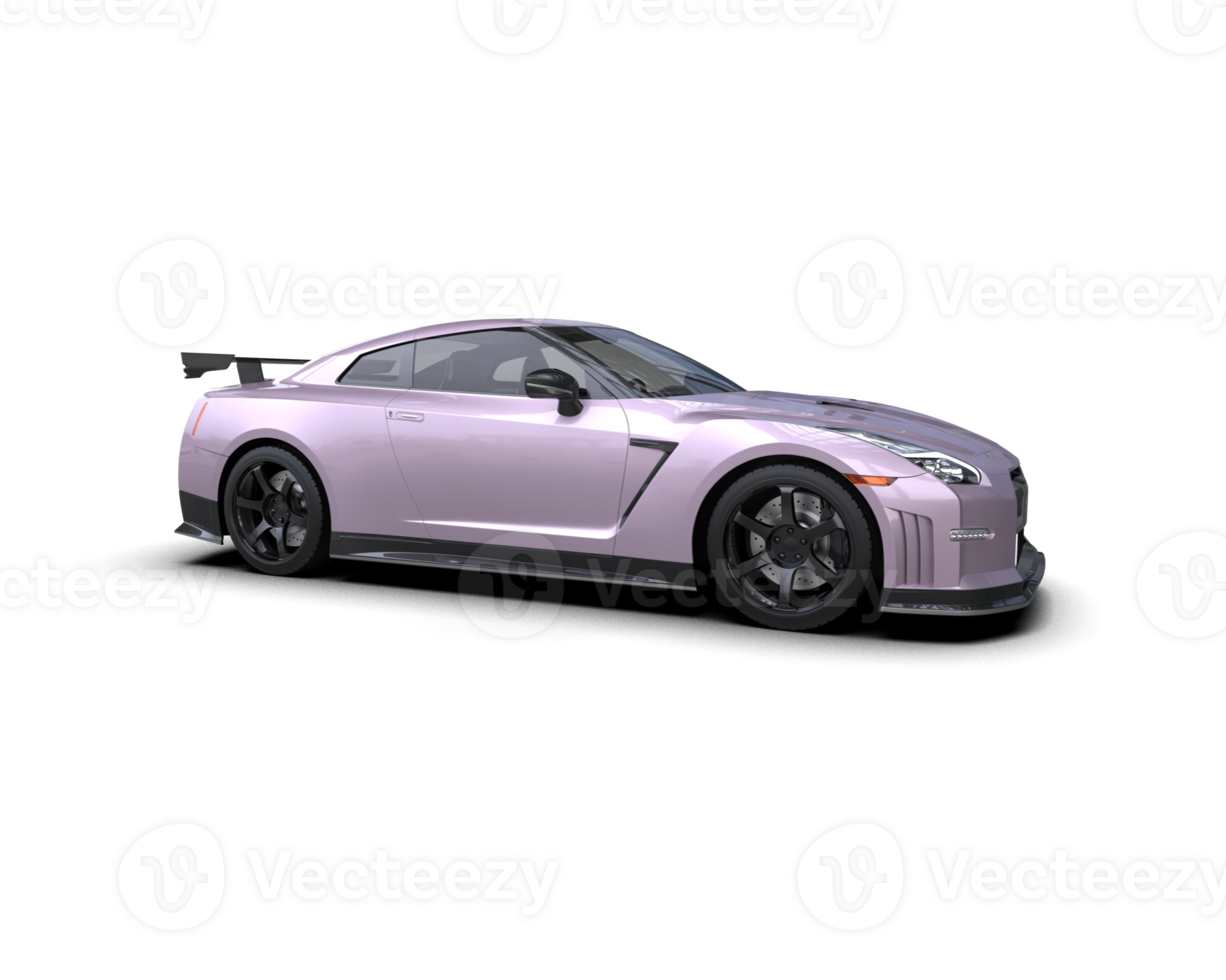 Realistic sport car isolated on background. 3d rendering - illustration png