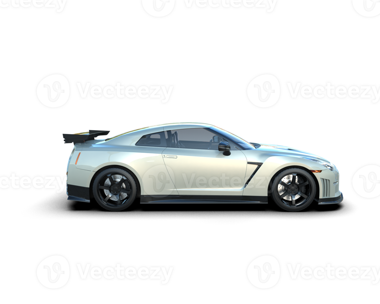 Realistic sport car isolated on background. 3d rendering - illustration png