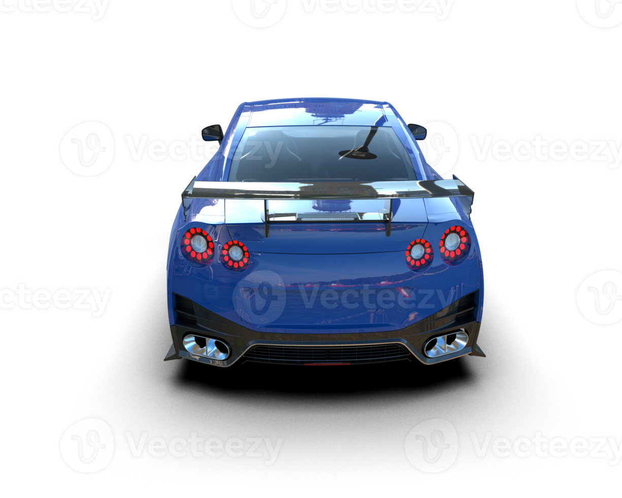 Realistic sport car isolated on background. 3d rendering - illustration png