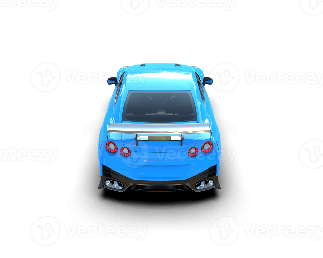 Realistic sport car isolated on background. 3d rendering - illustration png
