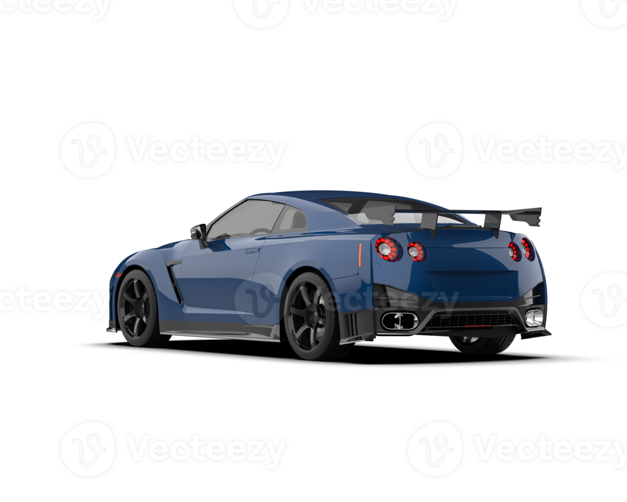 Realistic sport car isolated on background. 3d rendering - illustration png