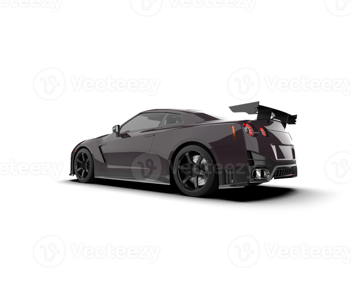 Realistic sport car isolated on background. 3d rendering - illustration png