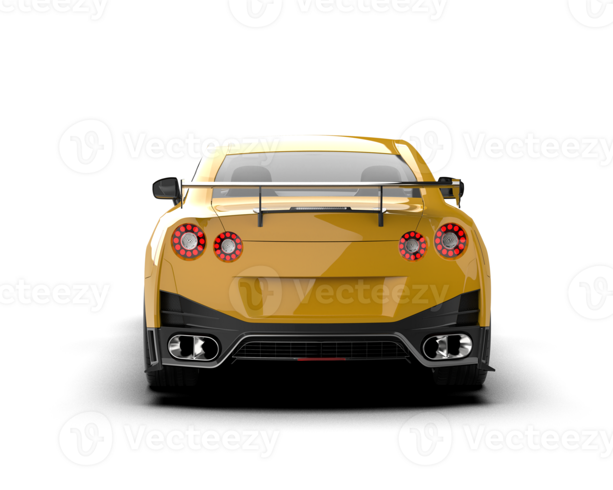 Realistic sport car isolated on background. 3d rendering - illustration png