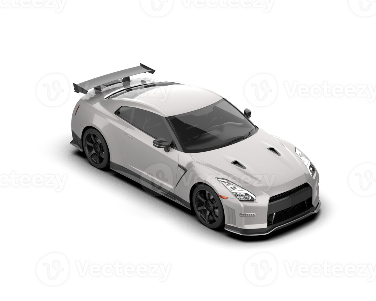 Realistic sport car isolated on background. 3d rendering - illustration png