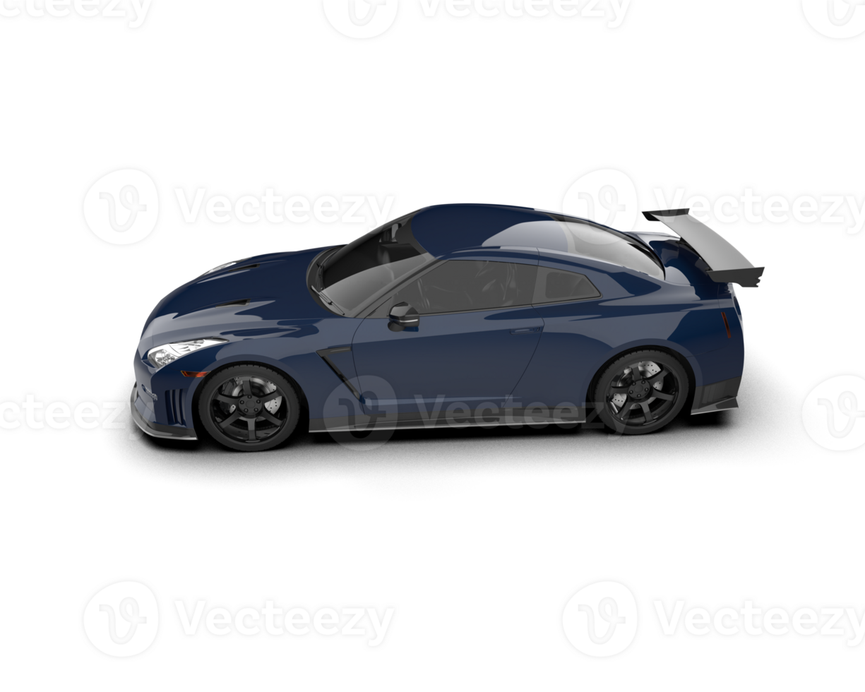 Realistic sport car isolated on background. 3d rendering - illustration png