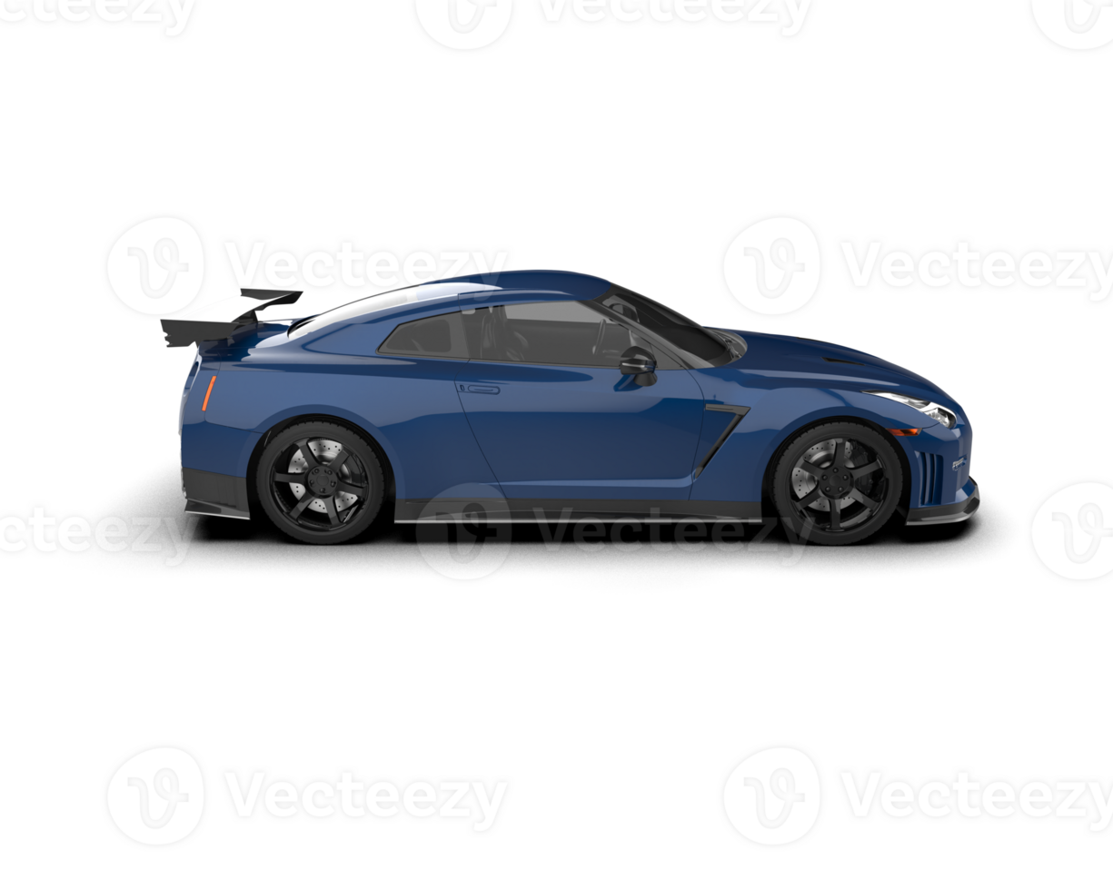 Realistic sport car isolated on background. 3d rendering - illustration png