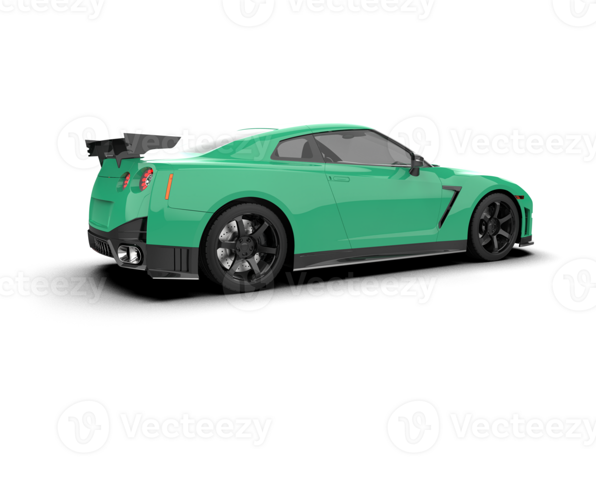 Realistic sport car isolated on background. 3d rendering - illustration png