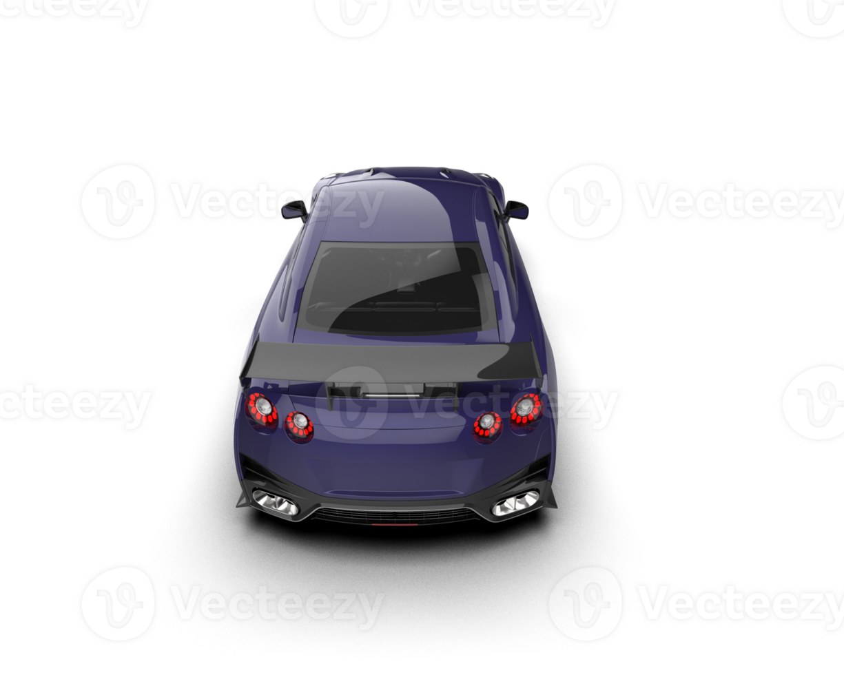 Realistic sport car isolated on background. 3d rendering - illustration png