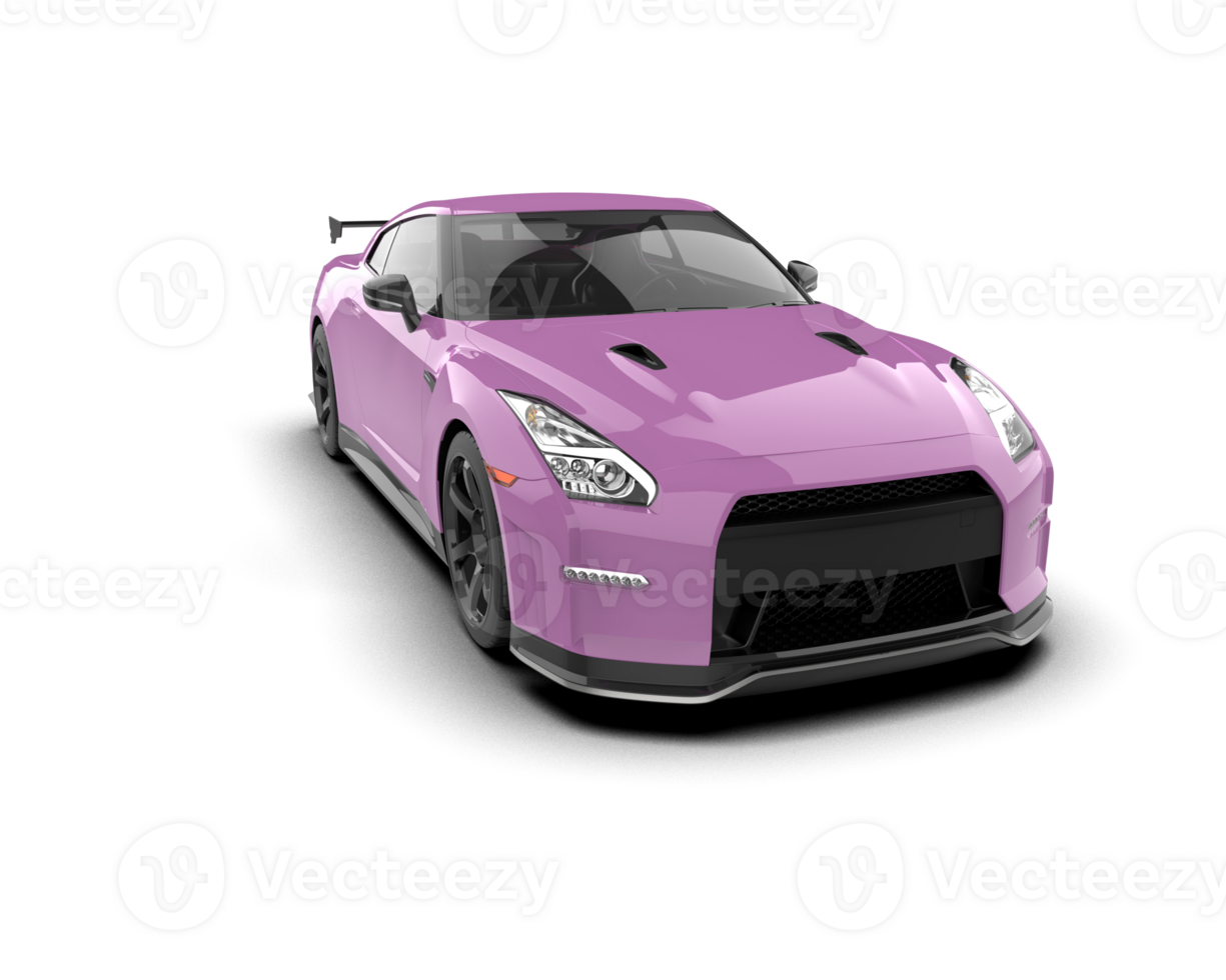 Realistic sport car isolated on background. 3d rendering - illustration png