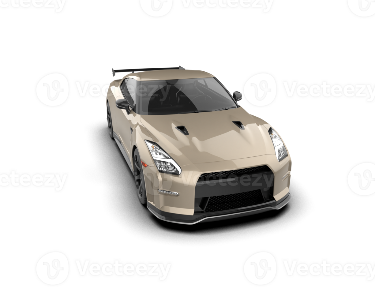 Realistic sport car isolated on background. 3d rendering - illustration png