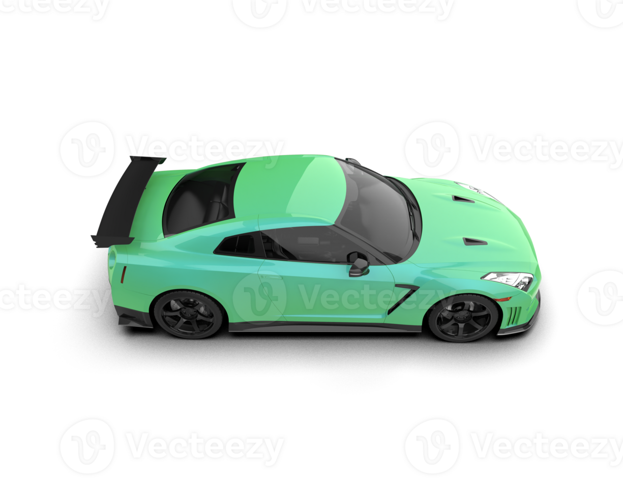 Realistic sport car isolated on background. 3d rendering - illustration png