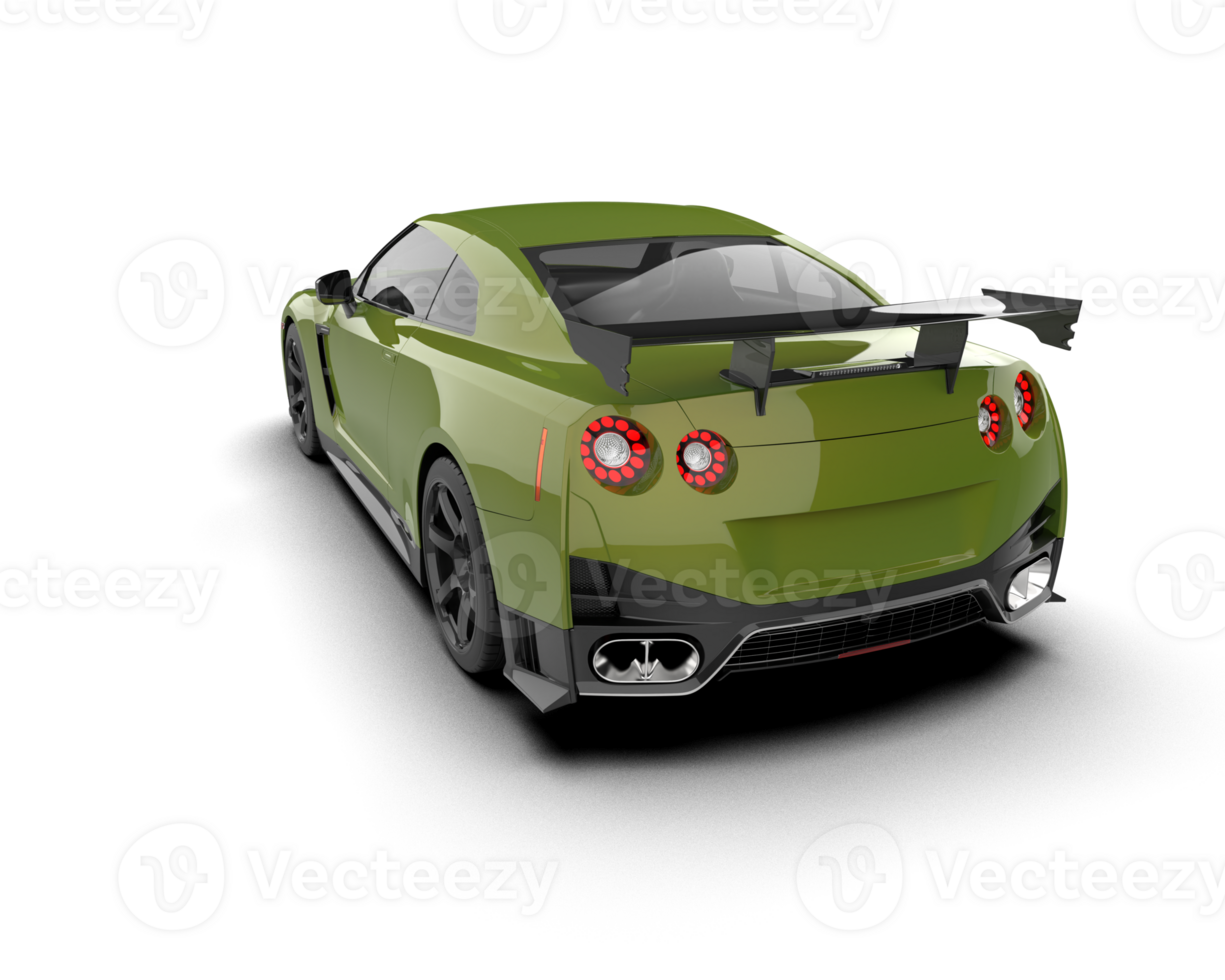 Realistic sport car isolated on background. 3d rendering - illustration png