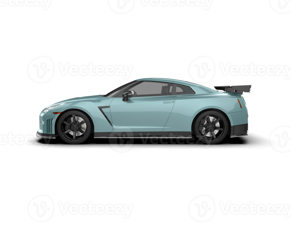 Realistic sport car isolated on background. 3d rendering - illustration png
