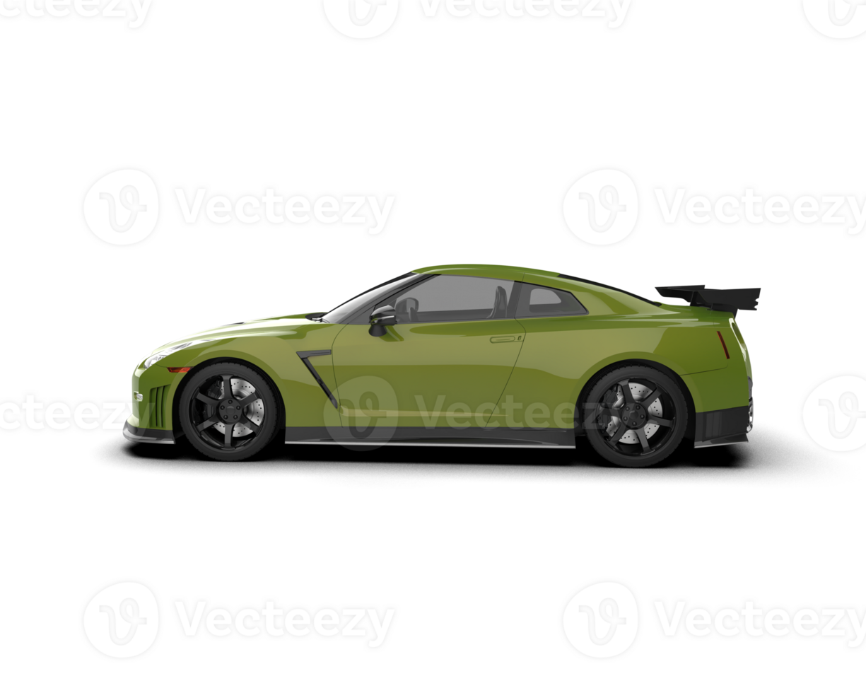 Realistic sport car isolated on background. 3d rendering - illustration png
