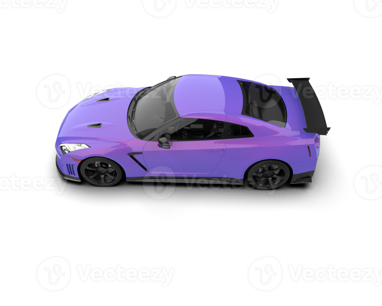 Realistic sport car isolated on background. 3d rendering - illustration png
