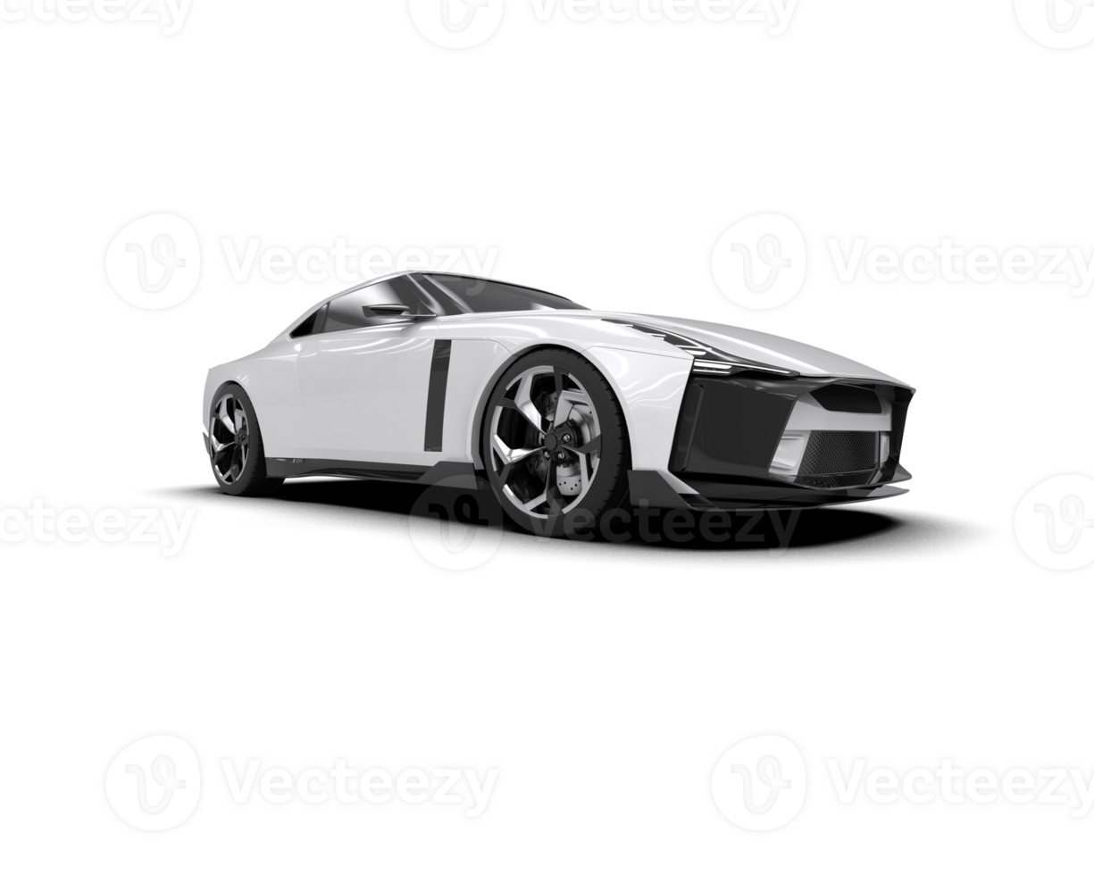 Realistic sport car isolated on background. 3d rendering - illustration png