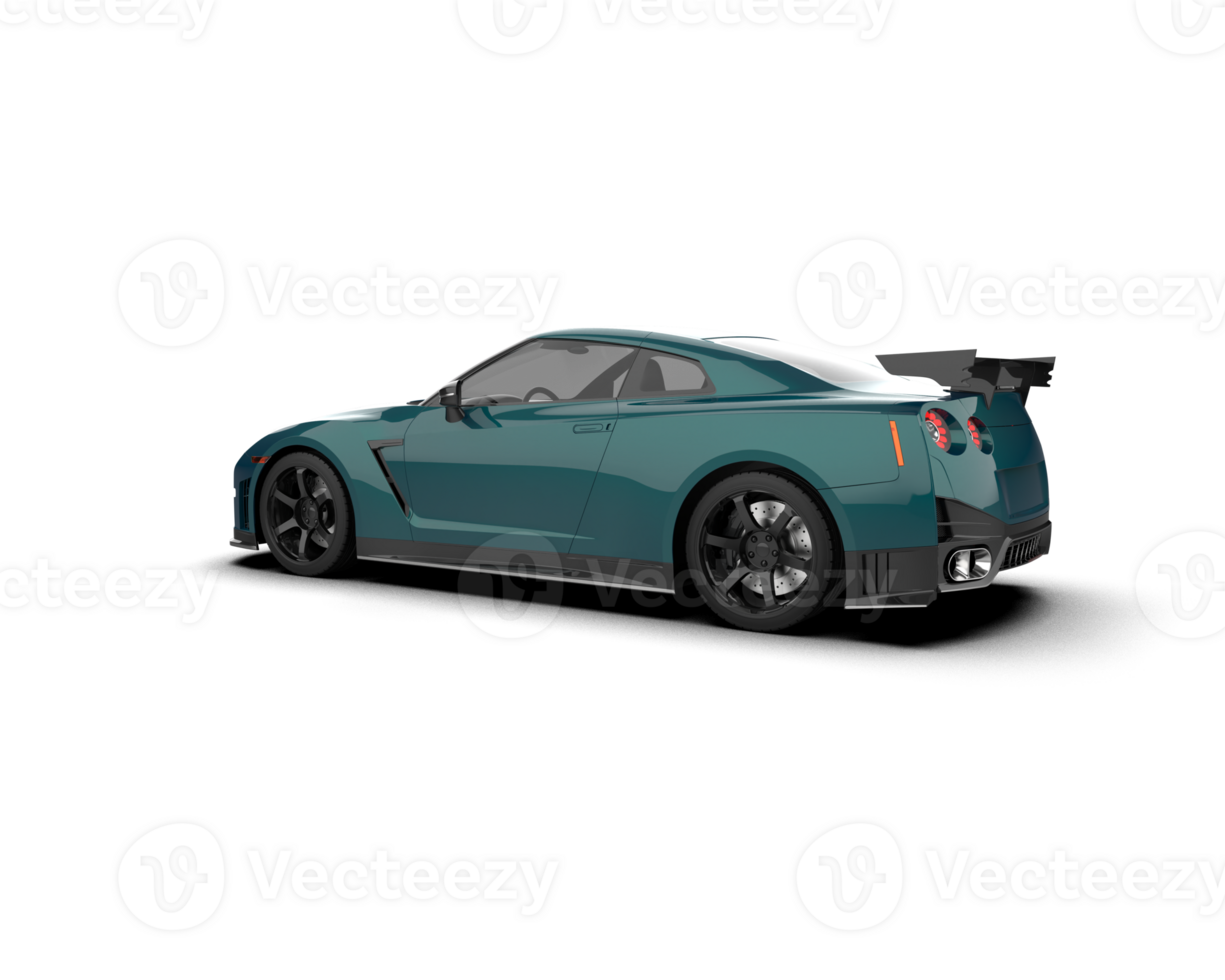 Realistic sport car isolated on background. 3d rendering - illustration png