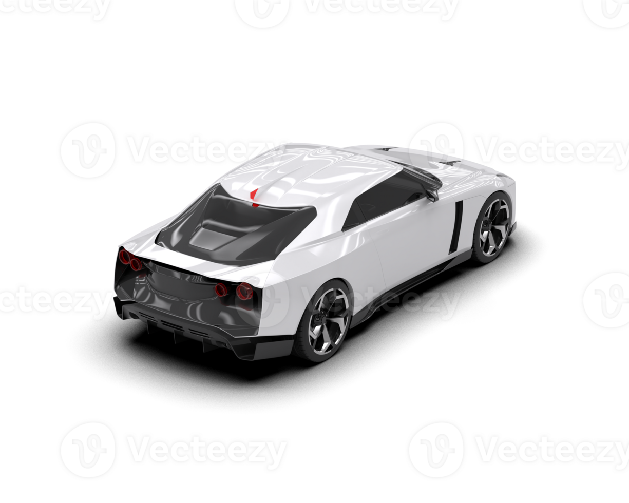 Realistic sport car isolated on background. 3d rendering - illustration png