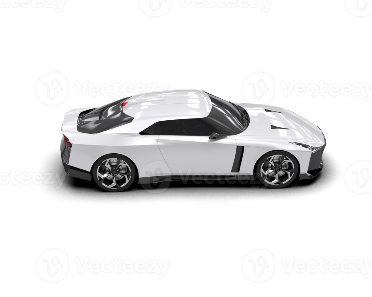 Realistic sport car isolated on background. 3d rendering - illustration png